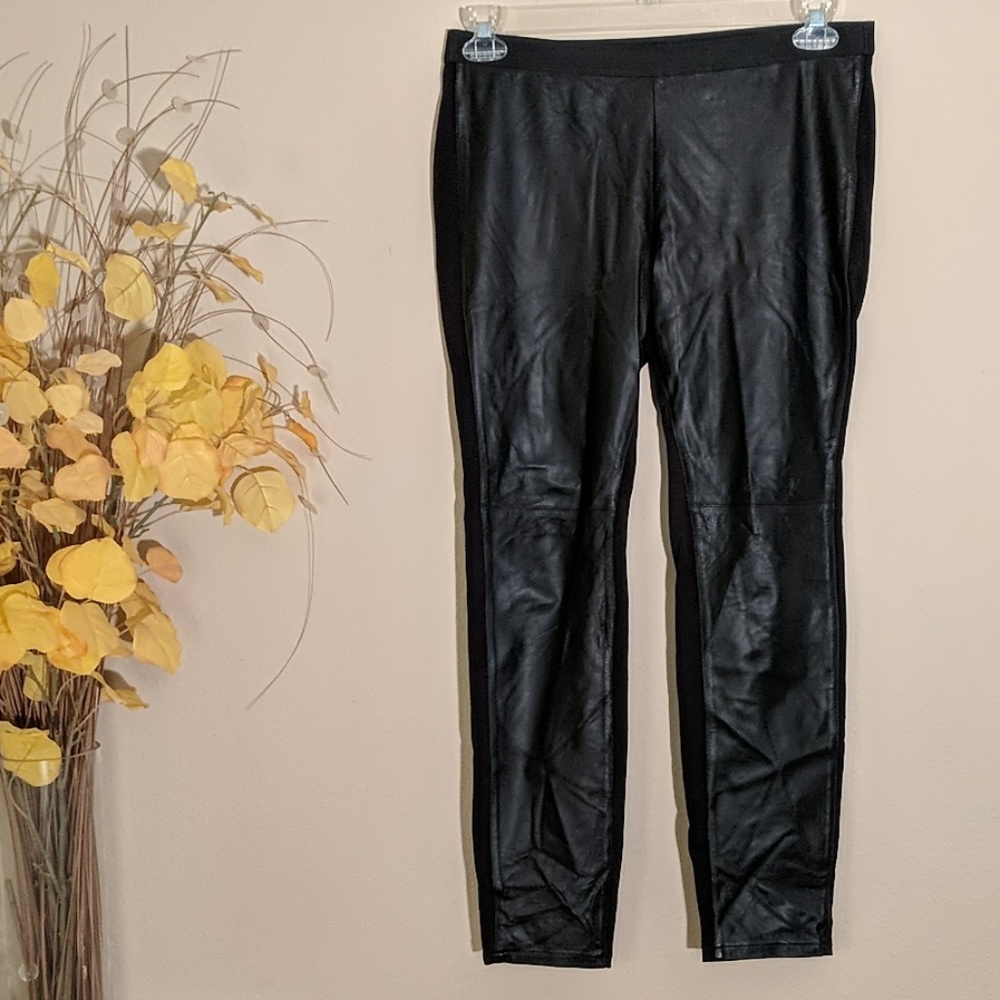 Eileen Fisher Leather Black Legging